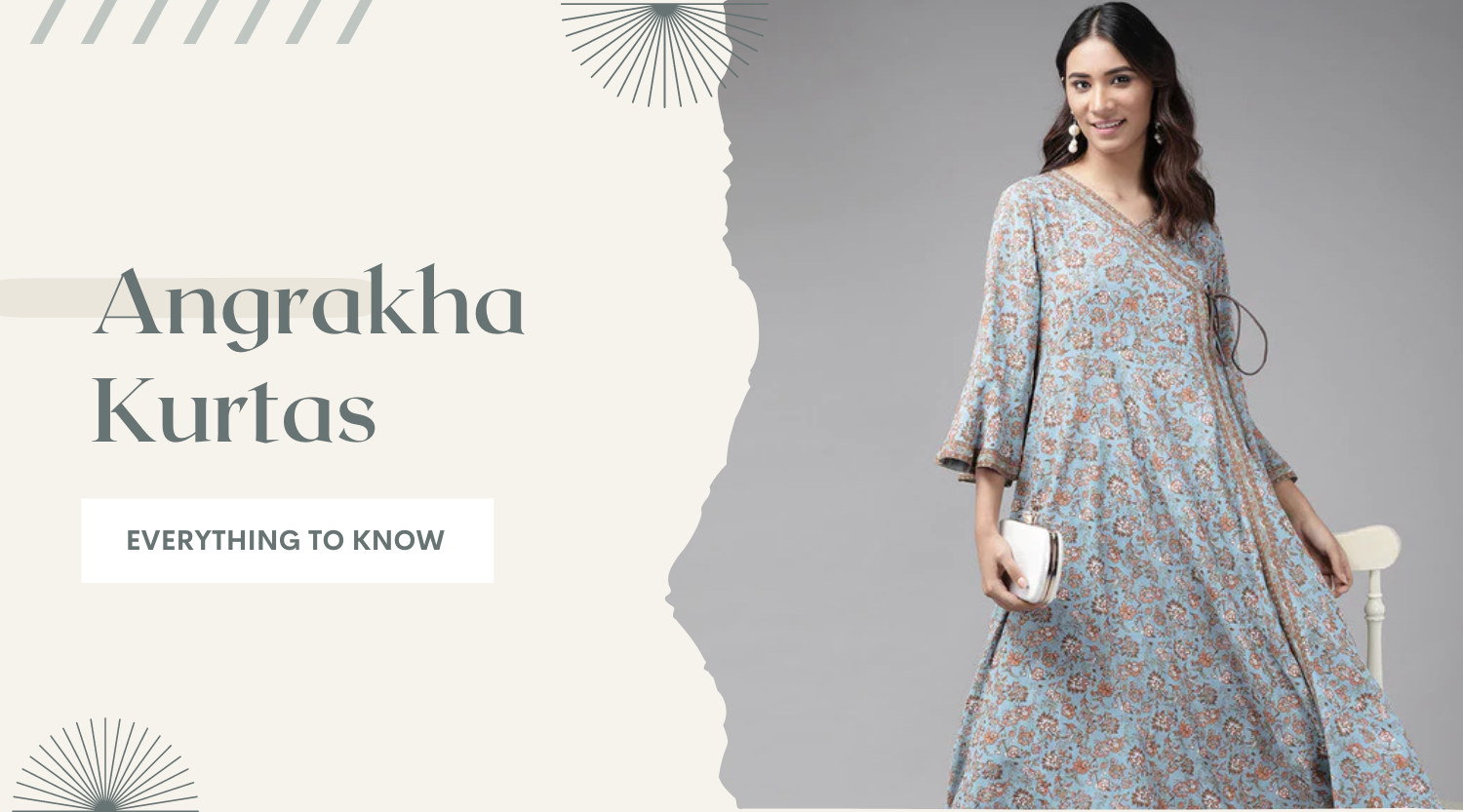 Angrakha style 2025 kurtis design