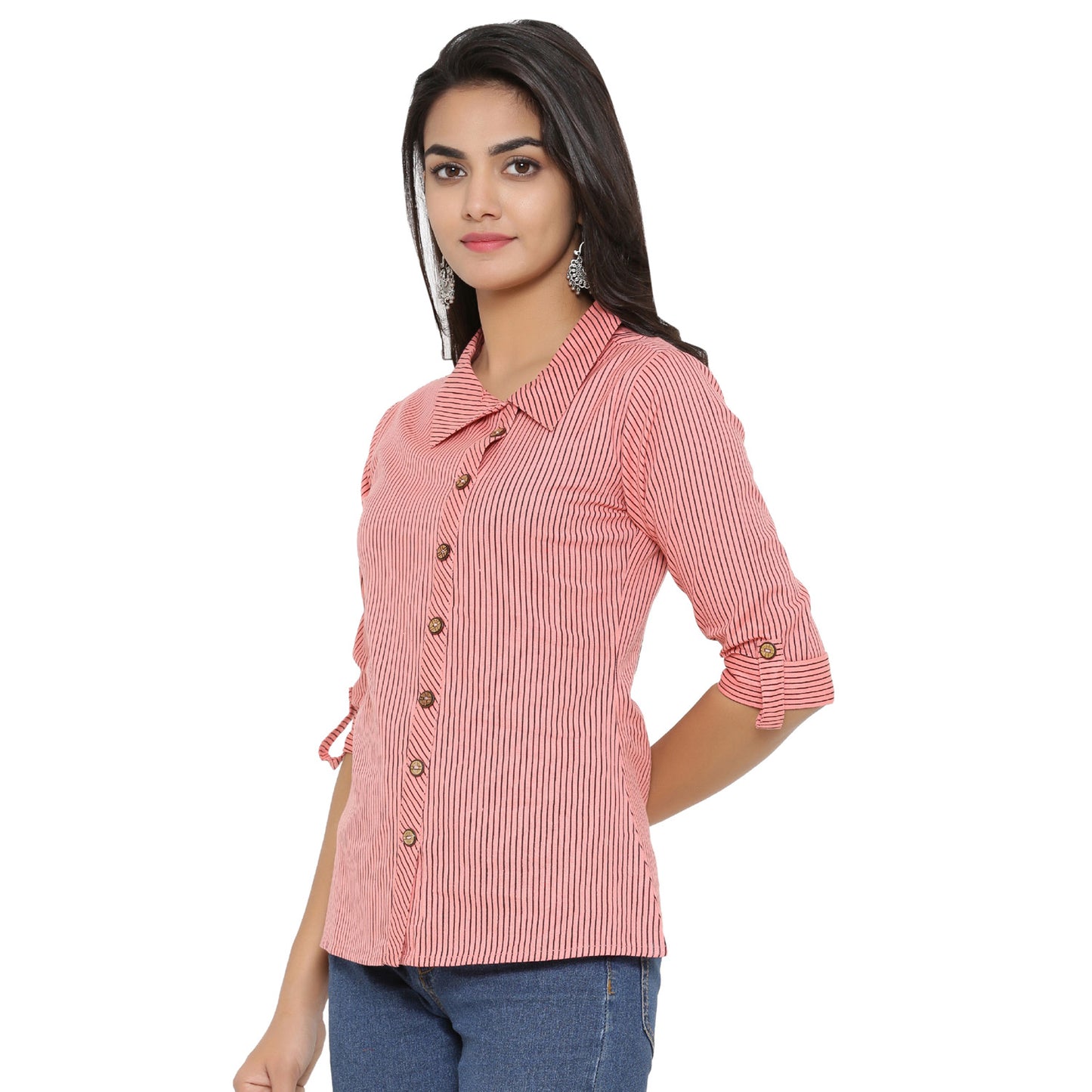 Casual Regular Sleeve Striped Top
