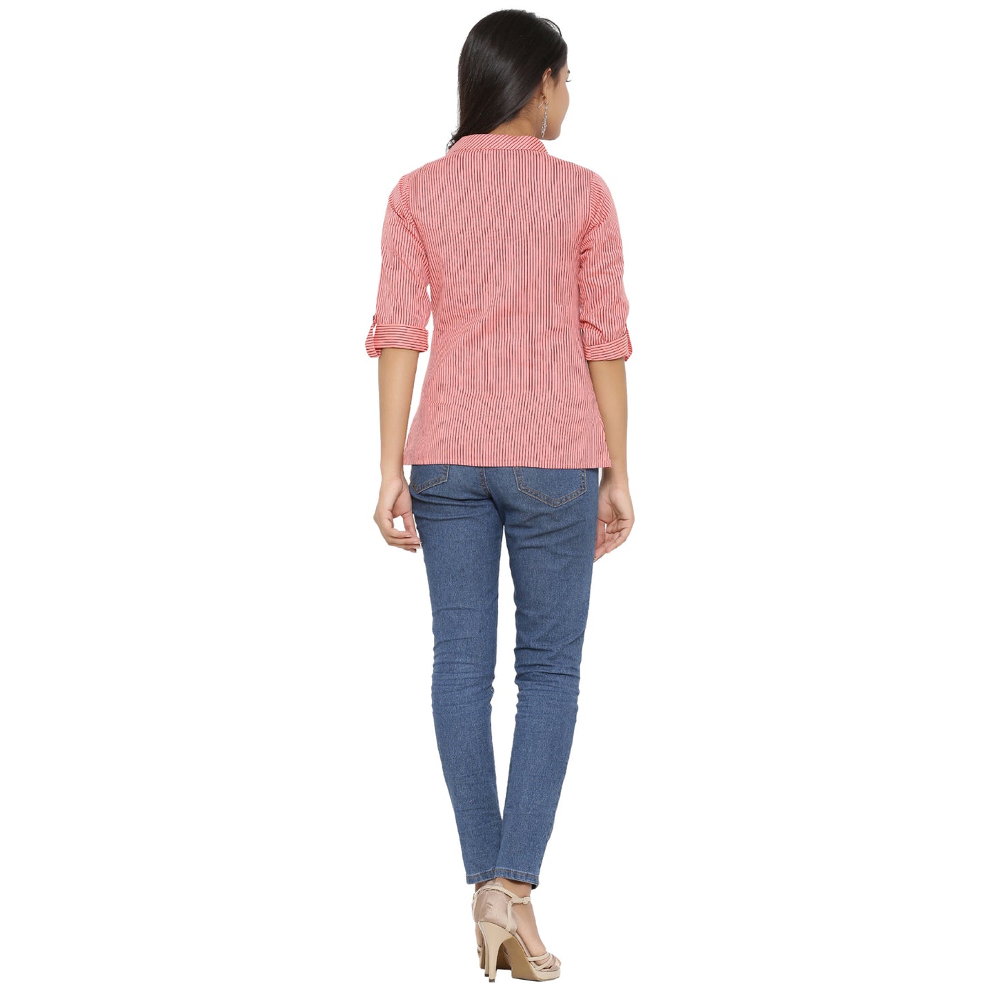Casual Regular Sleeve Striped Top