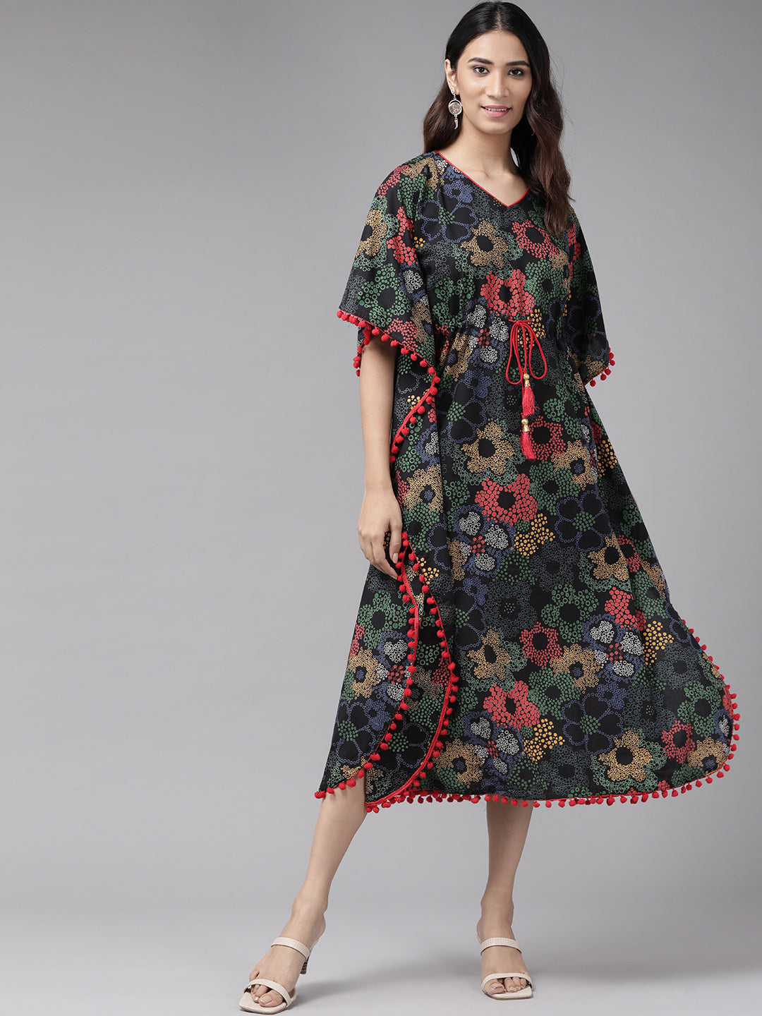 Cotton Floral Printed Kaftan