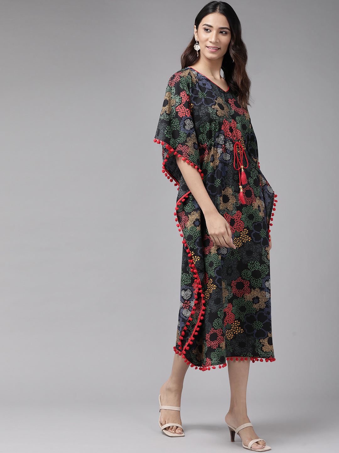 Cotton Floral Printed Kaftan