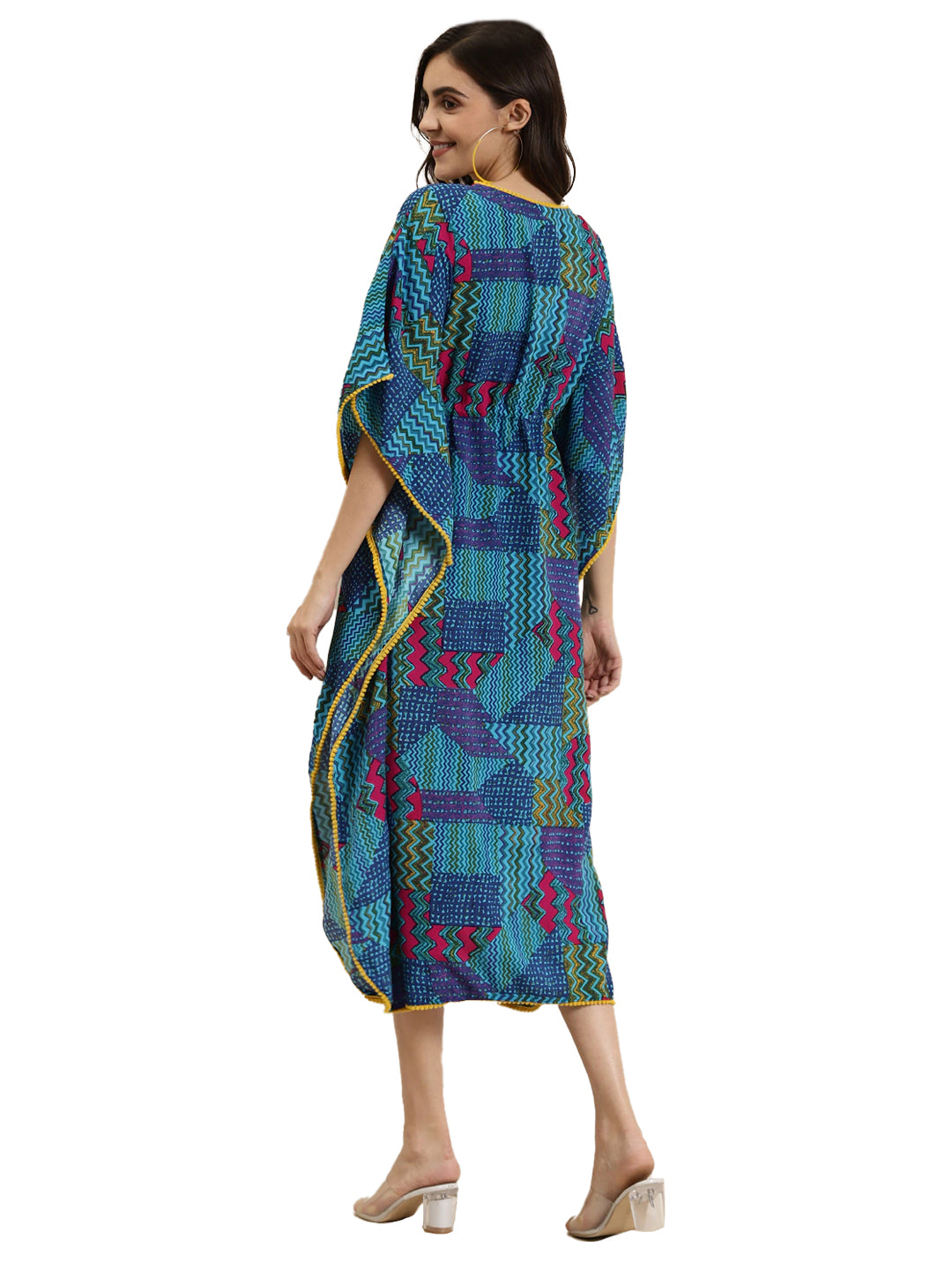 Cotton Floral Printed Kaftan