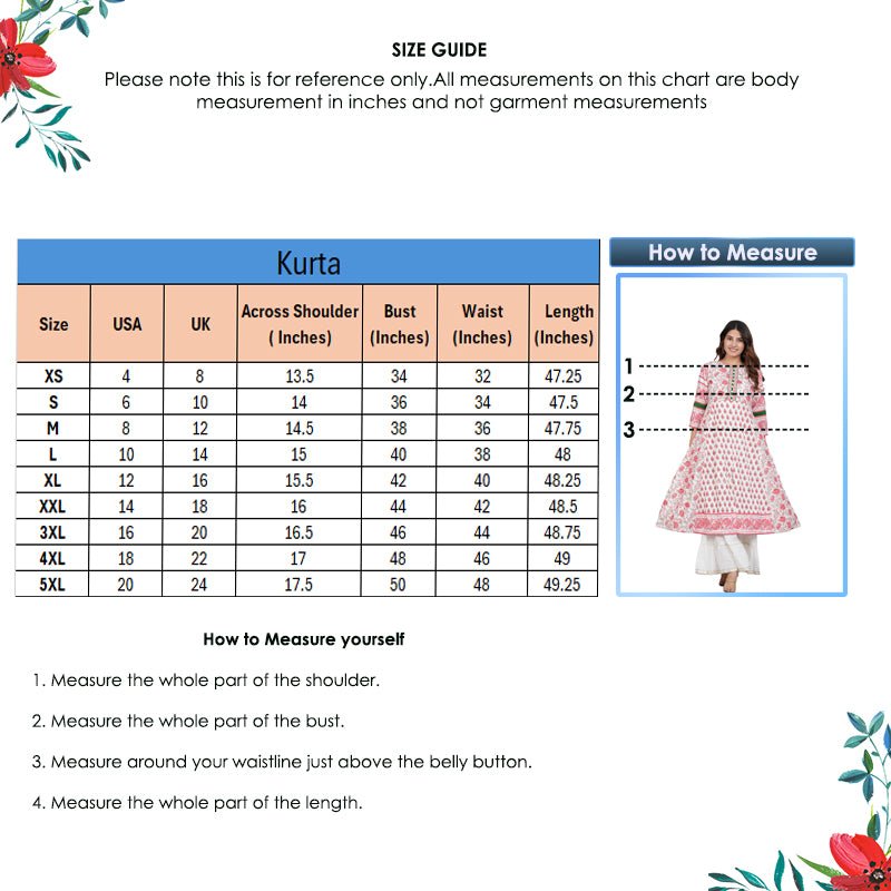 YASH GALLERY Women's Floral Printed Anarkali Kurti