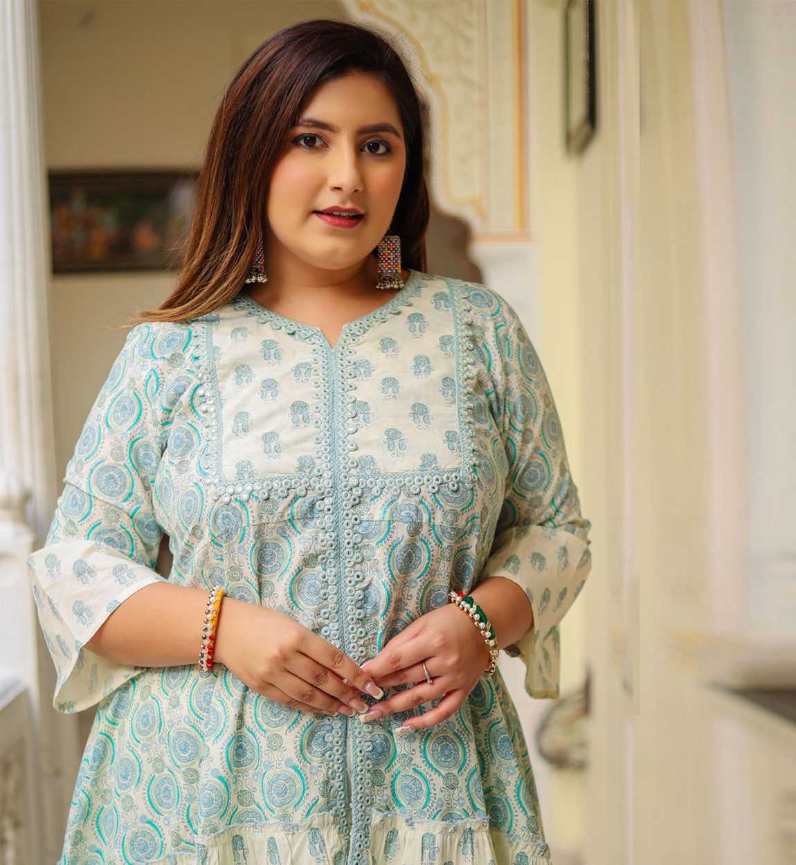 yash gallery womens floral printed kurta with sharara and dupattagrey