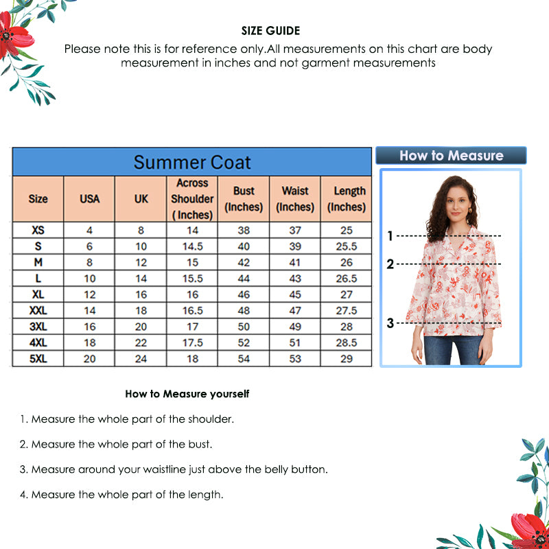 yash gallery womens floral printed summer coatwhite