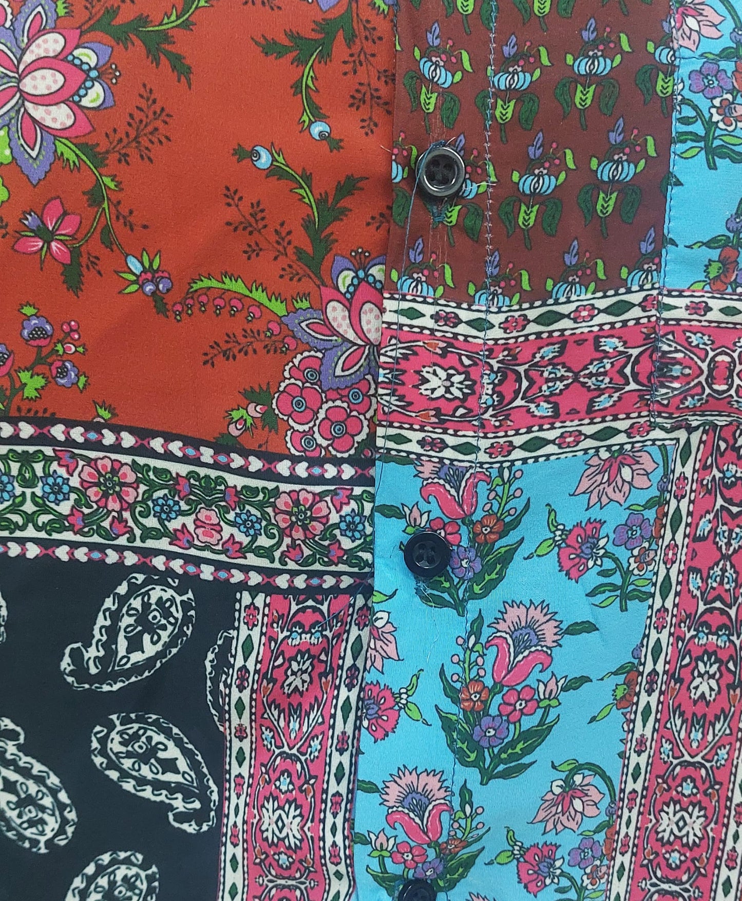 yash gallery mens polyester floral placement printed regular shirt multi