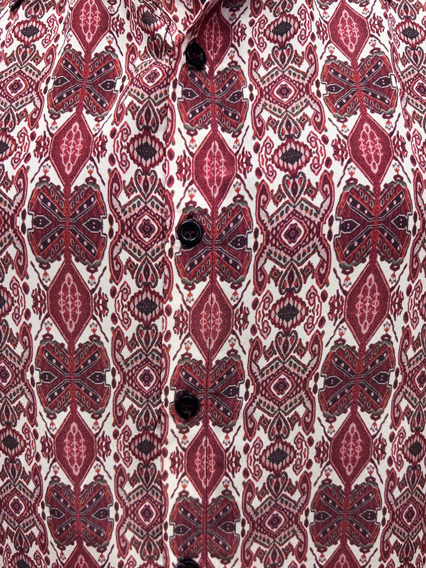 yash gallery mens polyester geometrical printed regular shirt maroon