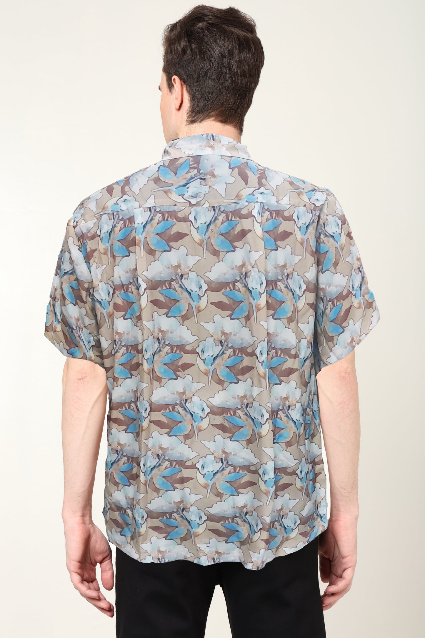 yash gallery mens polyester floral printed regular shirt multi 2