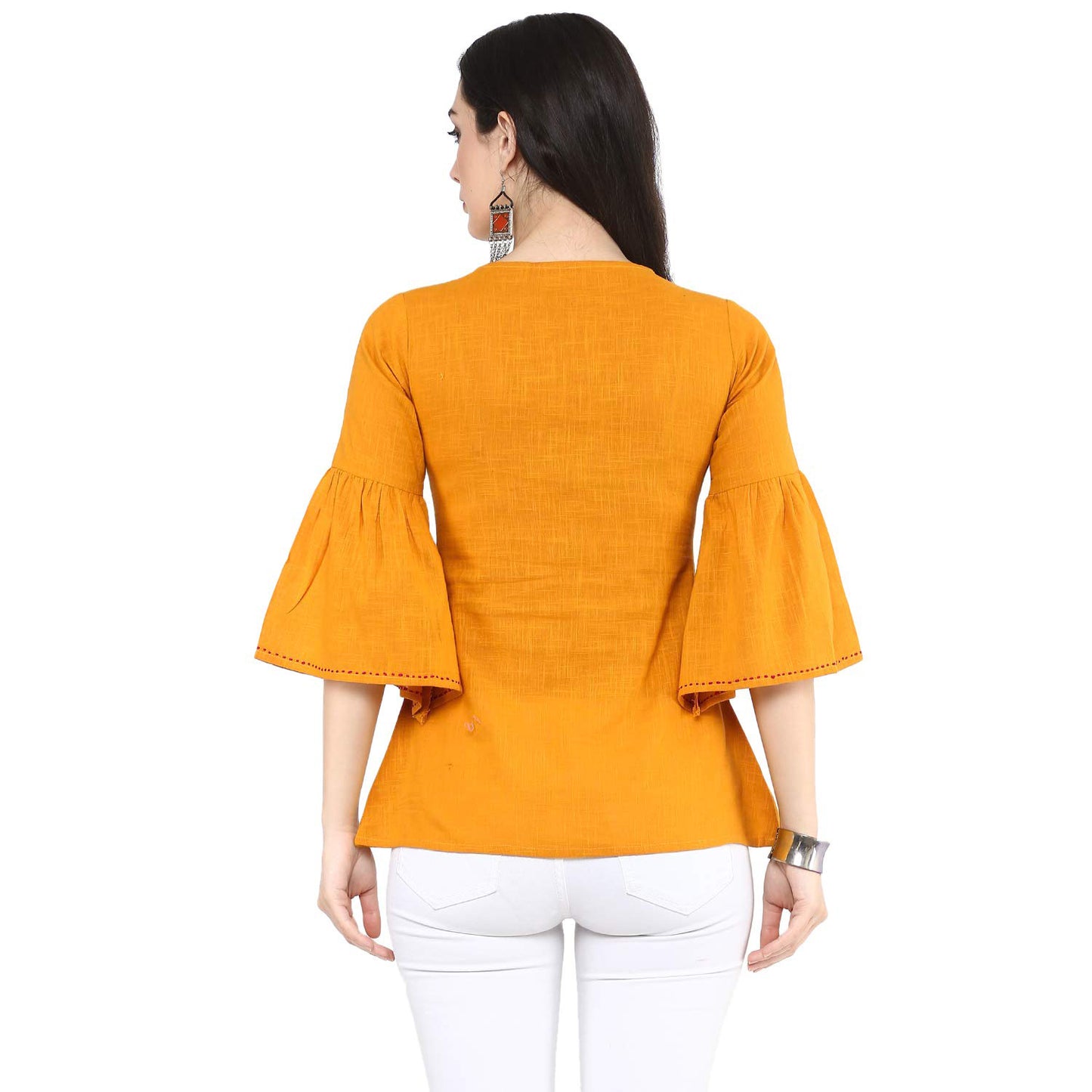 Cotton Patch Work Top (Yellow)