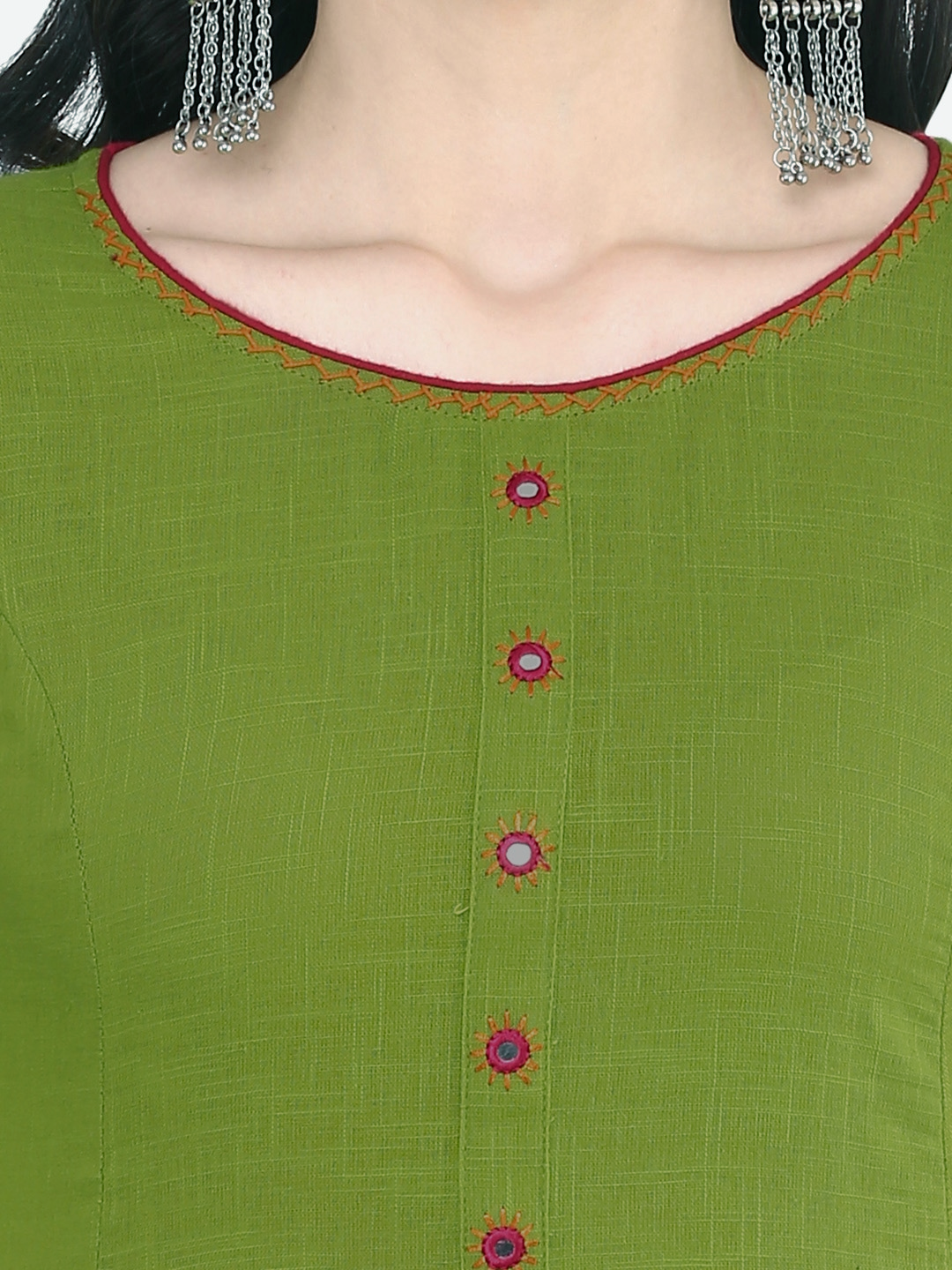 Solid Anarkali Kurta (Green)