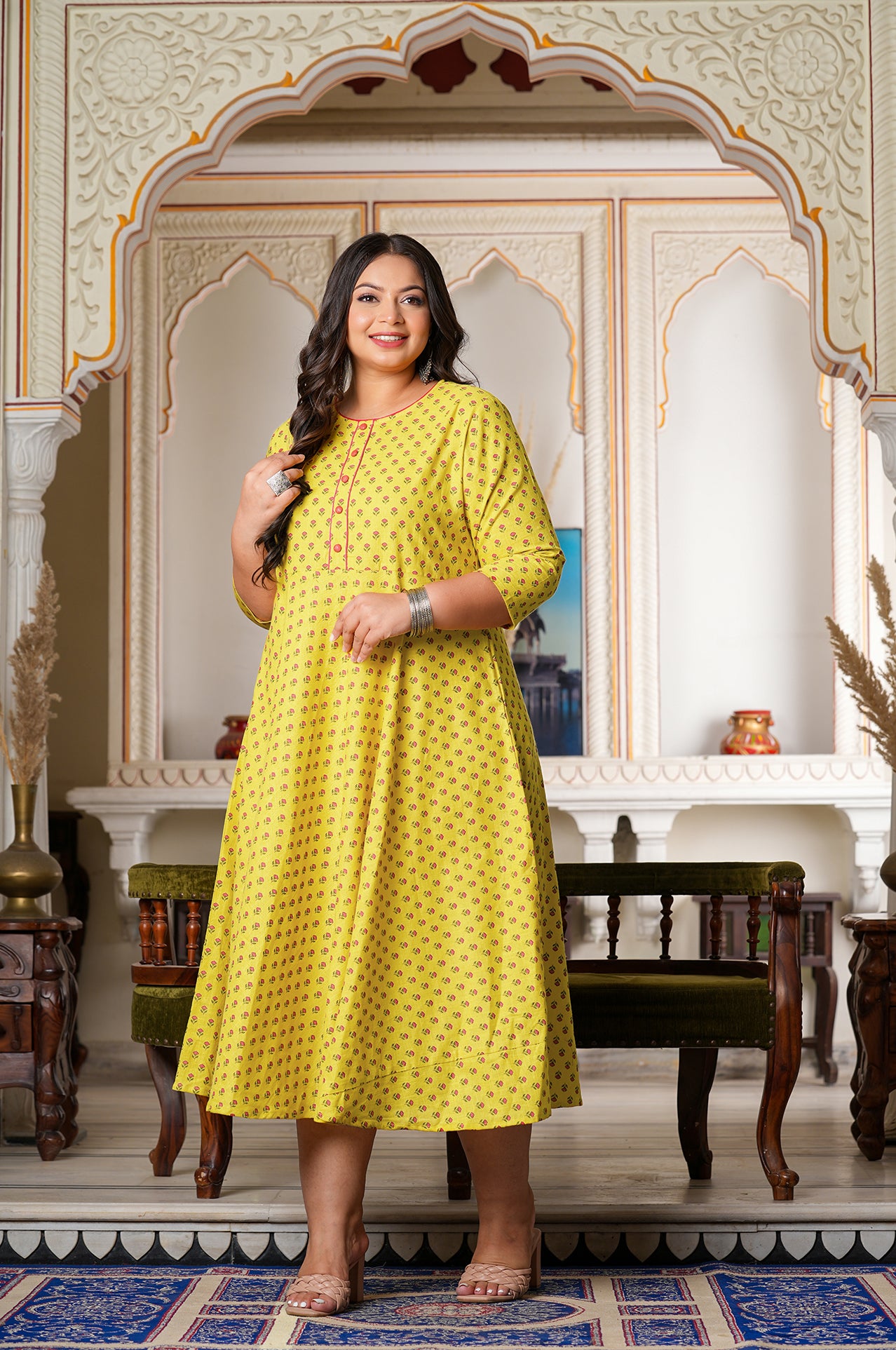 YASH GALLERY Women's Floral Printed Anarkali kurti