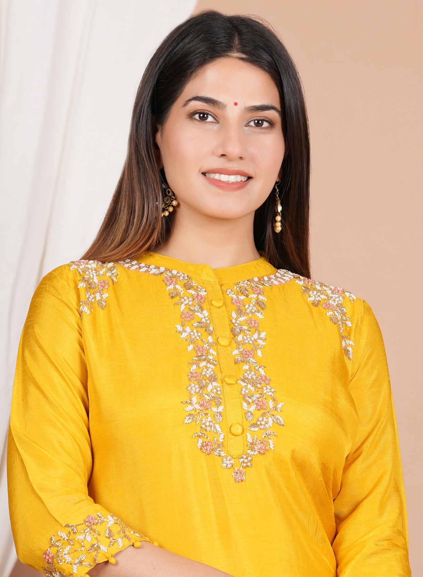 yash gallery womens tubelight work straight kurta blue