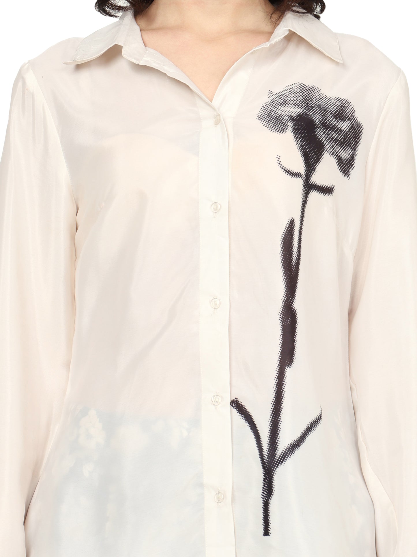 yash gallery womens white polyester floral placement printed co ord set white