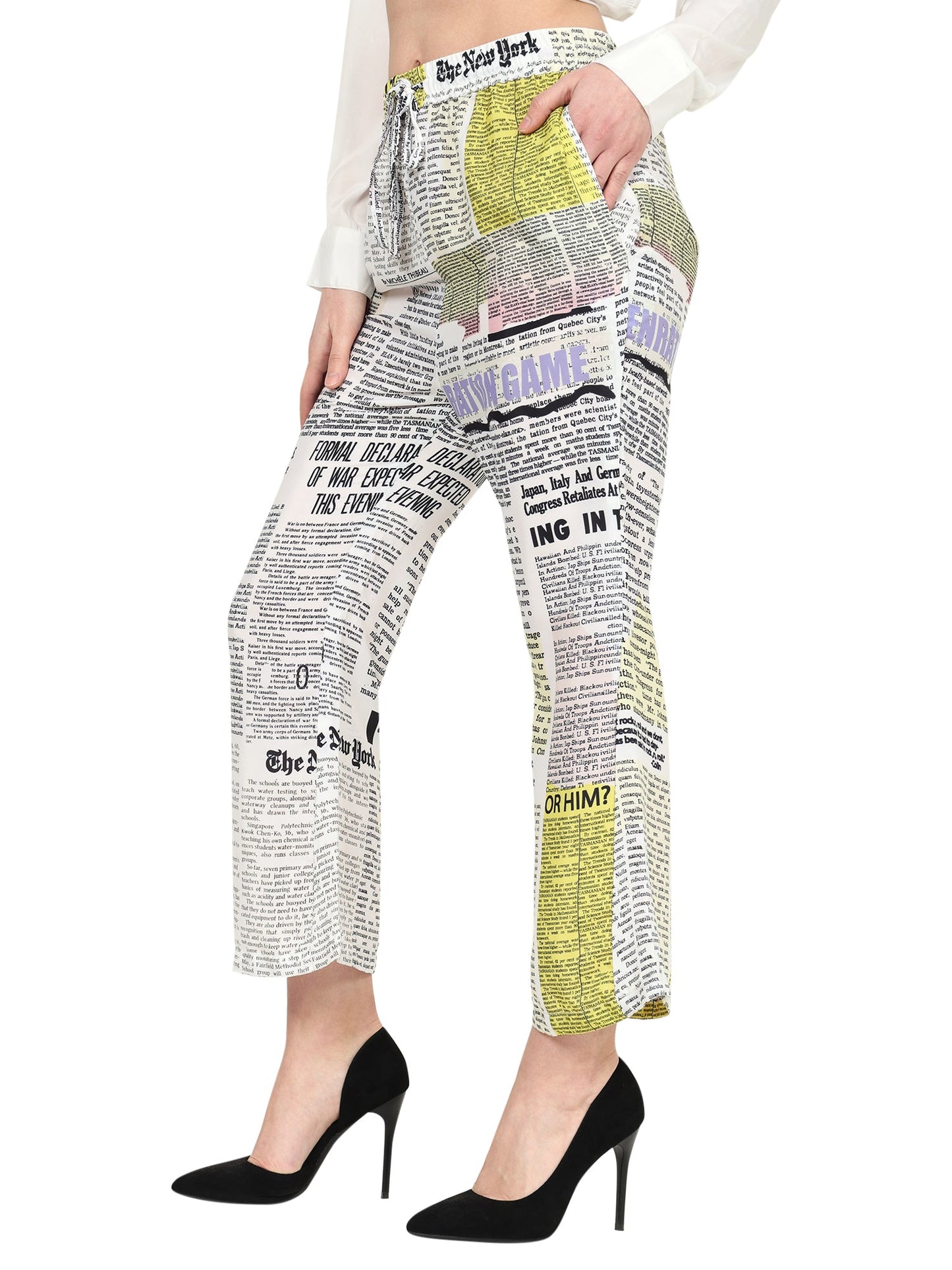 yash gallery womens white polyester floral placement printed co ord set white