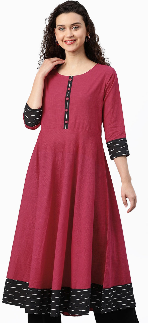 Plain hotsell cotton anarkali