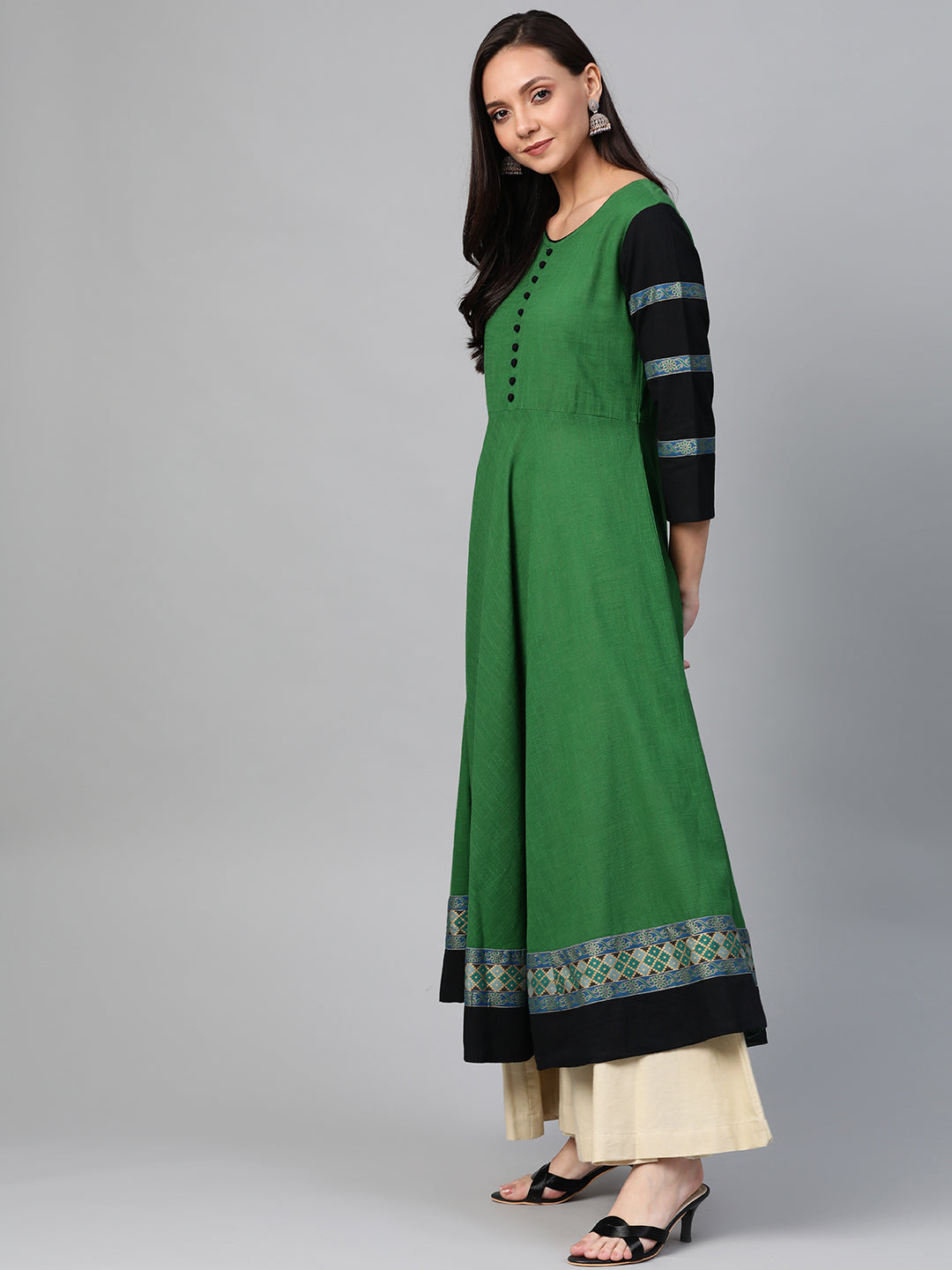 Cotton Slub Anarkali Kurta