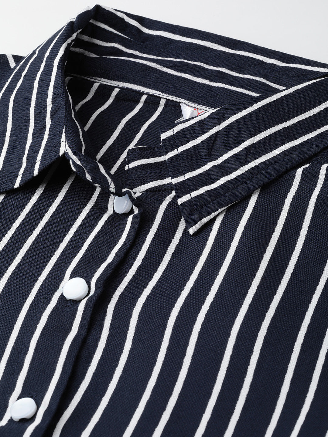 Stripe Printed Casual Shirt (Blue)