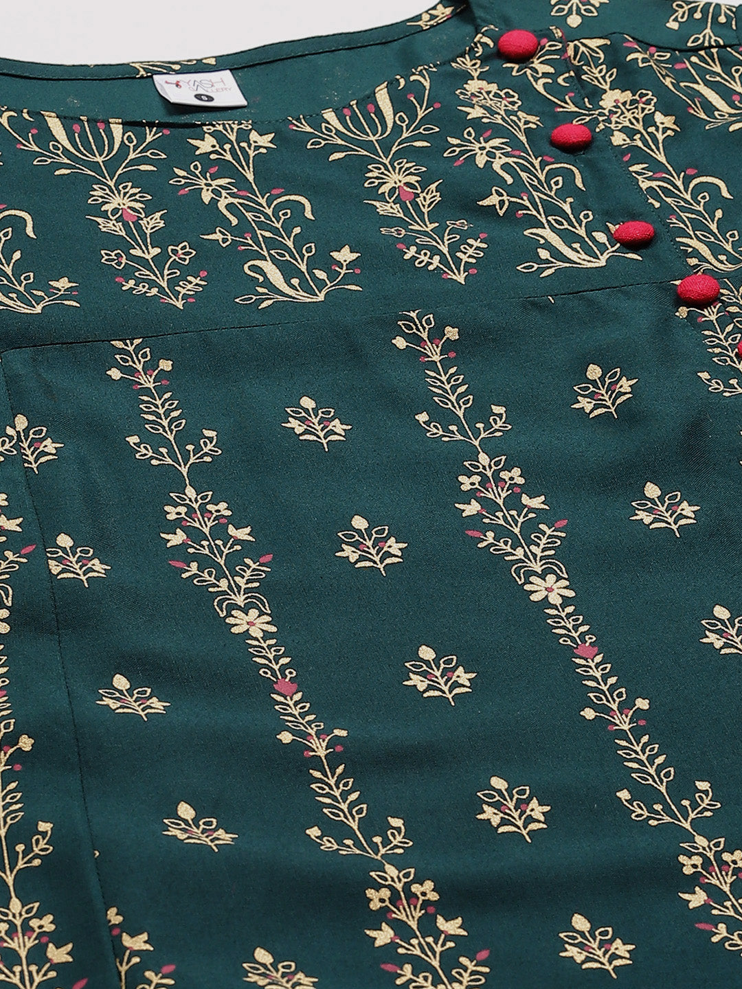 Rayon Floral Print Anarkali Kurta