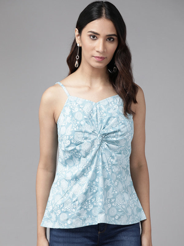 Rayon knot style Regular top (Blue)