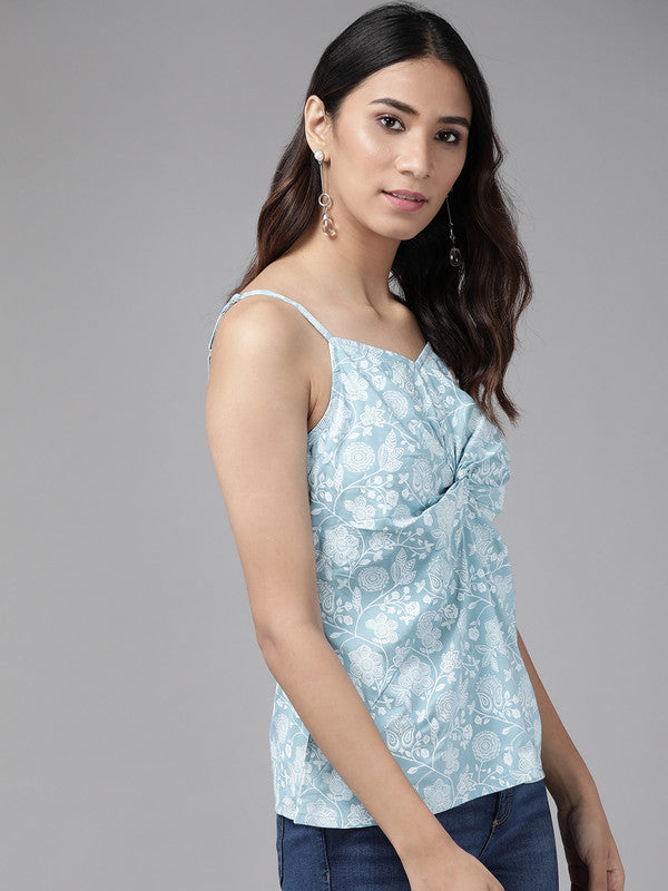 Rayon knot style Regular top (Blue)