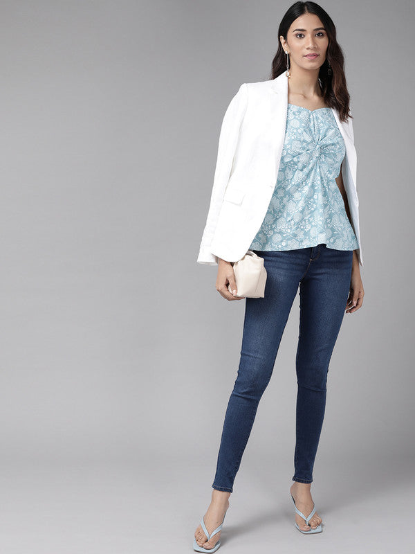 Rayon knot style Regular top (Blue)