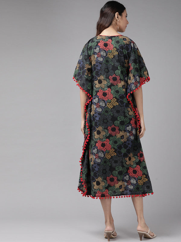 Cotton Floral Printed Kaftan