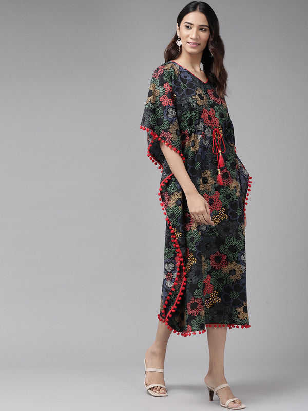 Cotton Floral Printed Kaftan