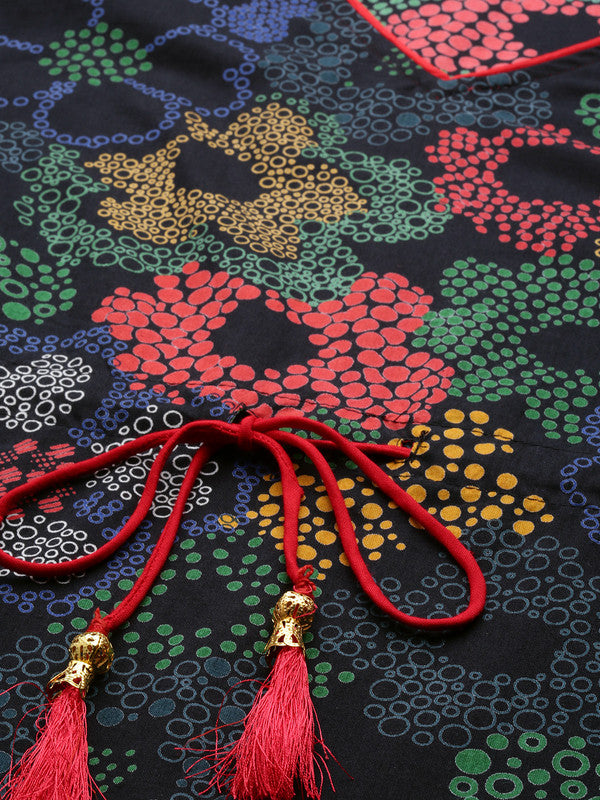 Cotton Floral Printed Kaftan