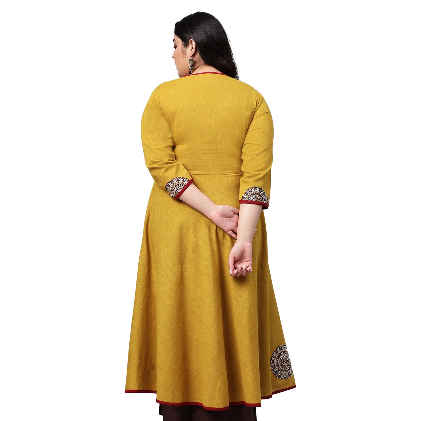 Festive & Party Embellished Kurti (Yellow)