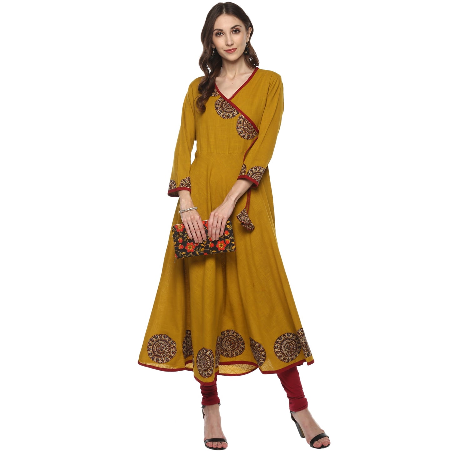 Festive & Party Embellished Kurti (Yellow)