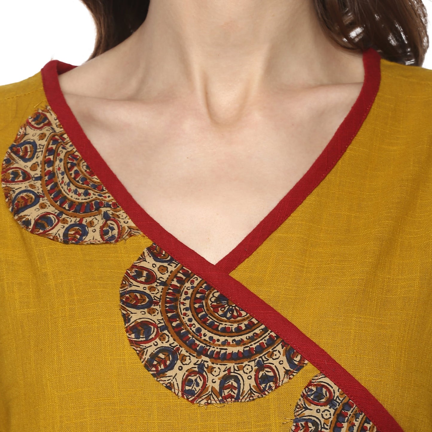 Festive & Party Embellished Kurti (Yellow)