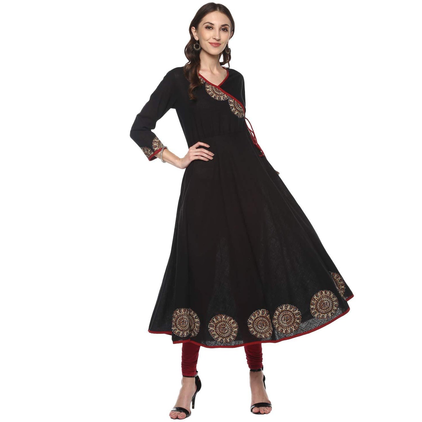 Festive & Party Embellished Kurti (Black)