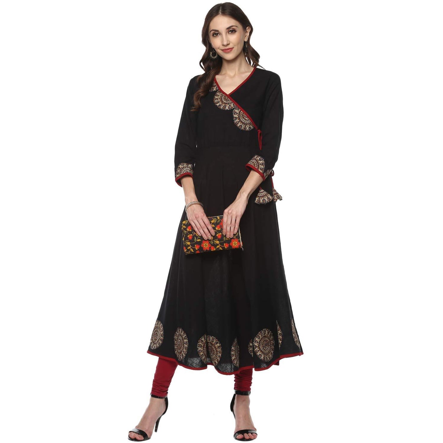 Festive & Party Embellished Kurti (Black)