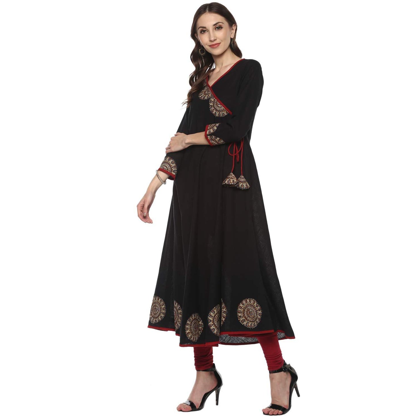 Festive & Party Embellished Kurti (Black)