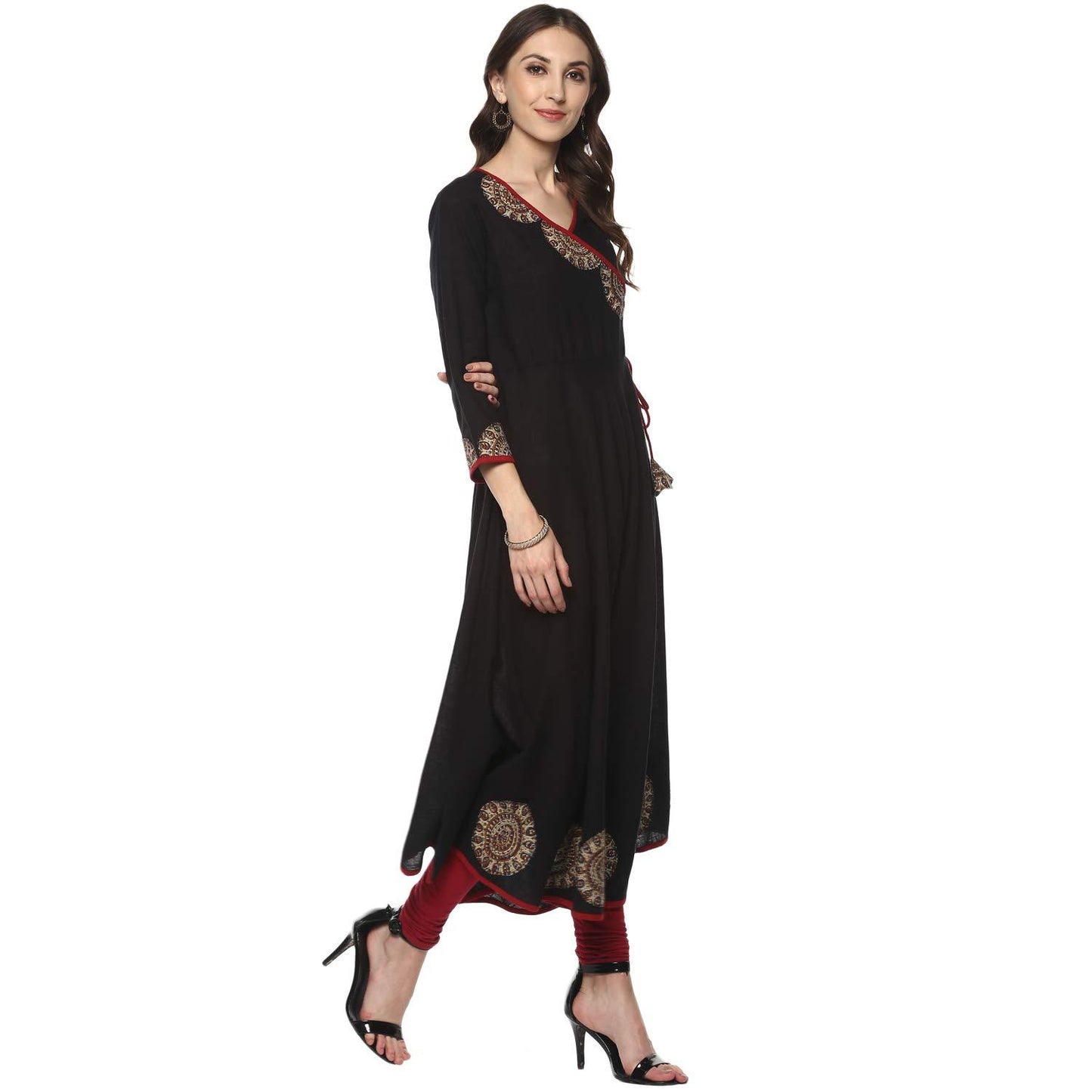 Festive & Party Embellished Kurti (Black)