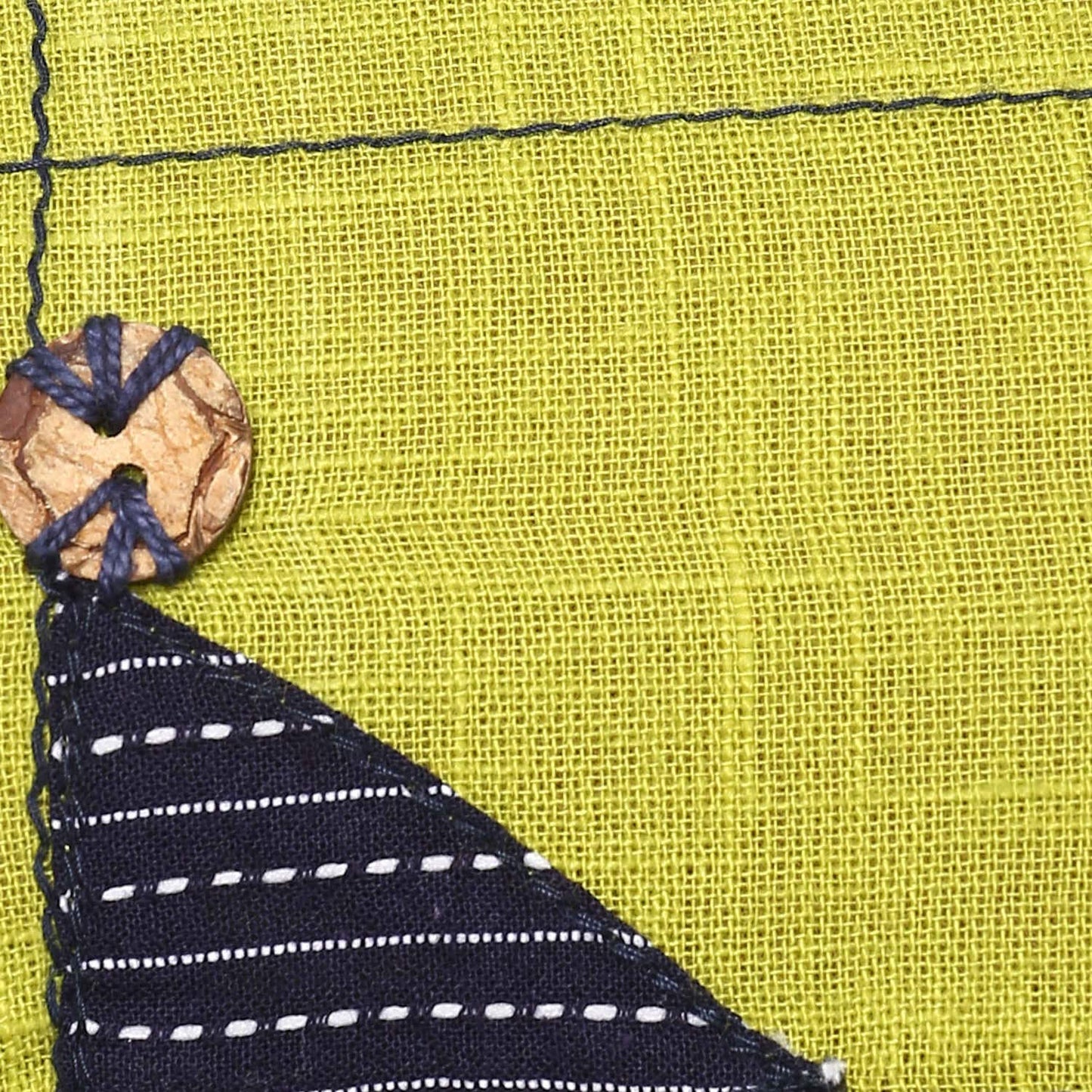 Embellished A-line Kurta (Green)