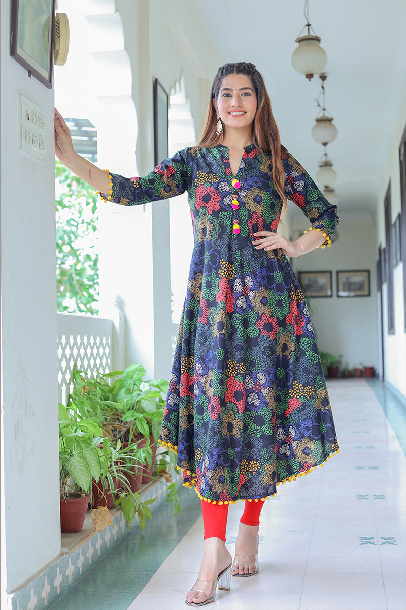 Short anarkali outlet style kurtis