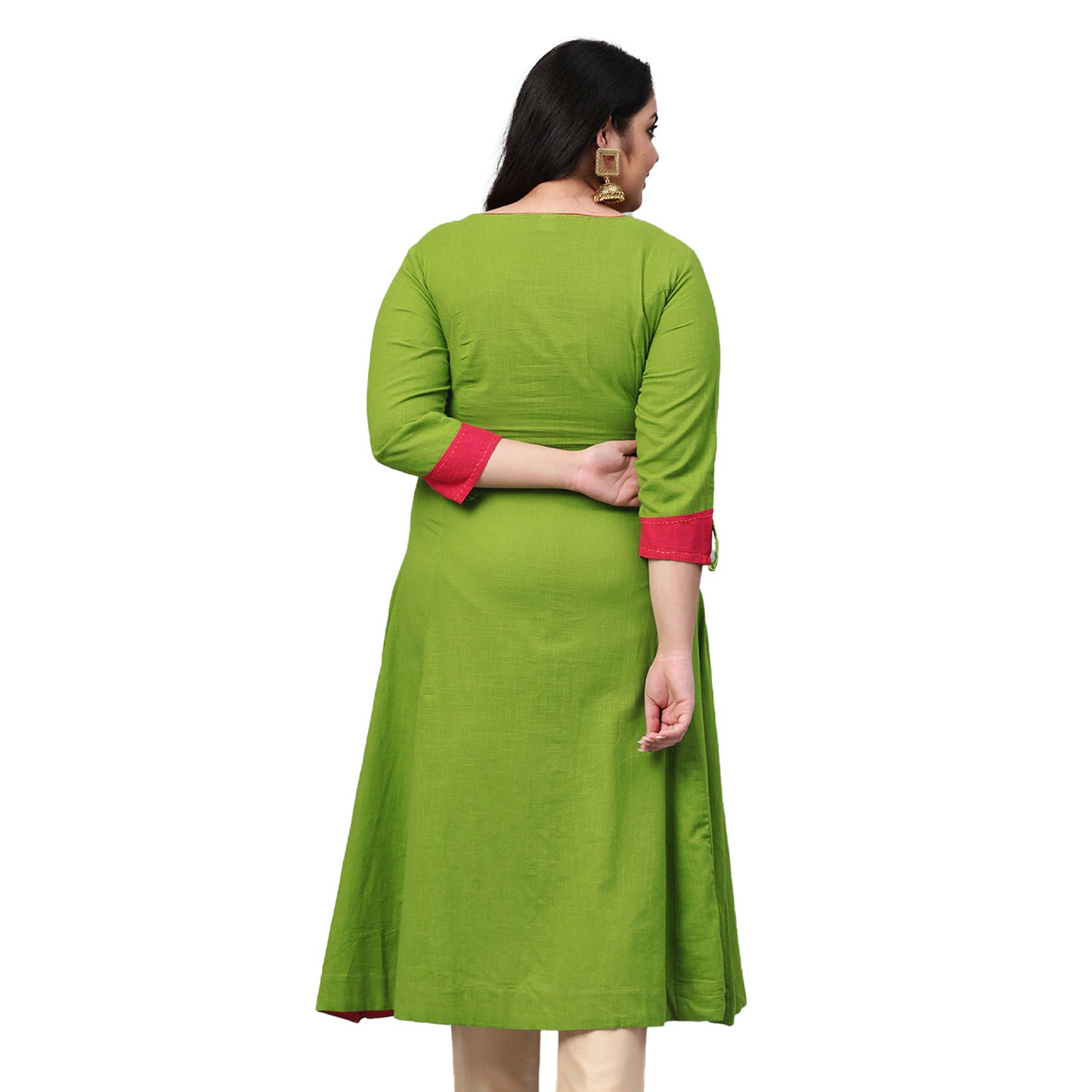 Solid Anarkali Kurta (Green)