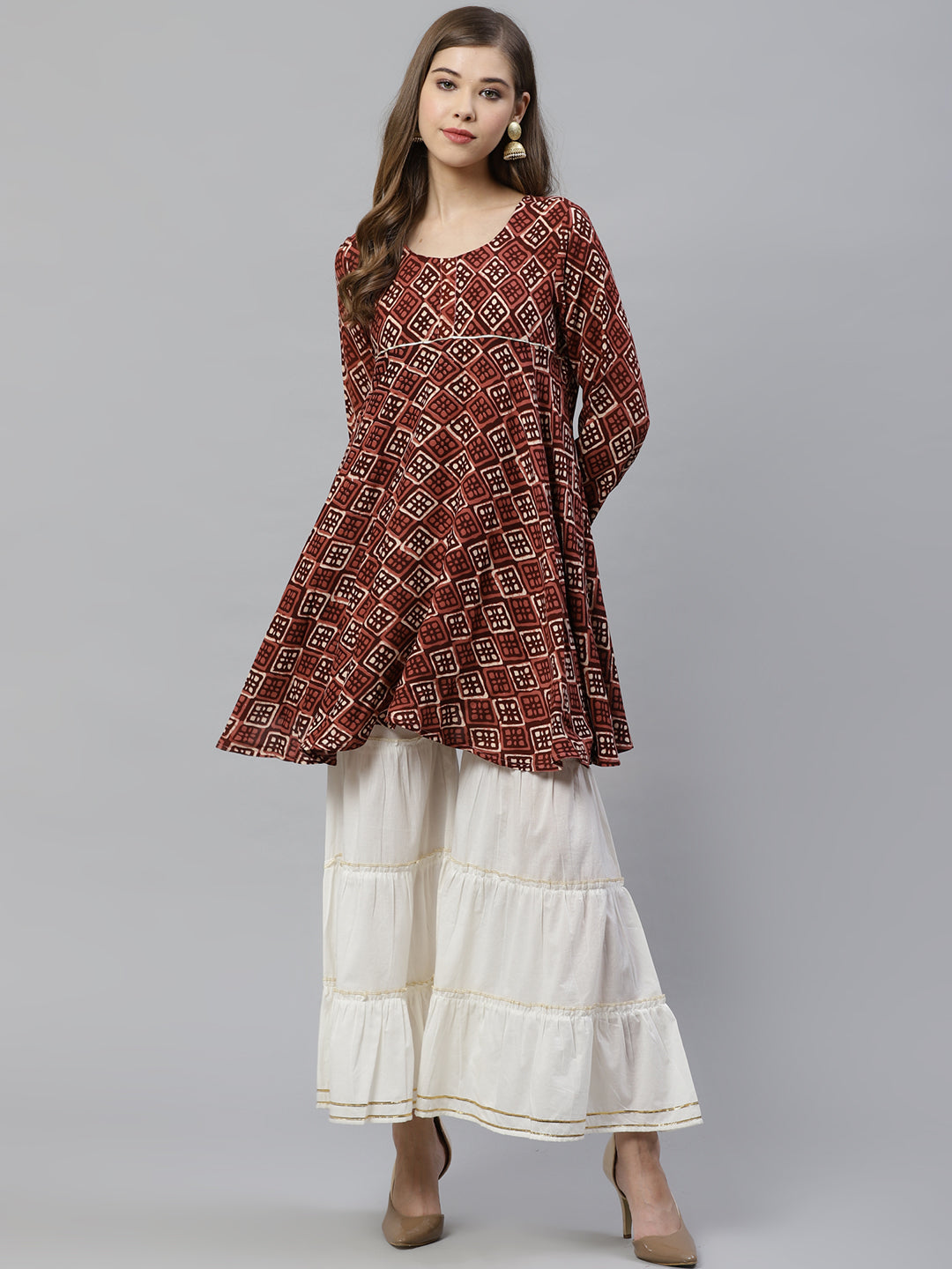 women cambric cotton sharara