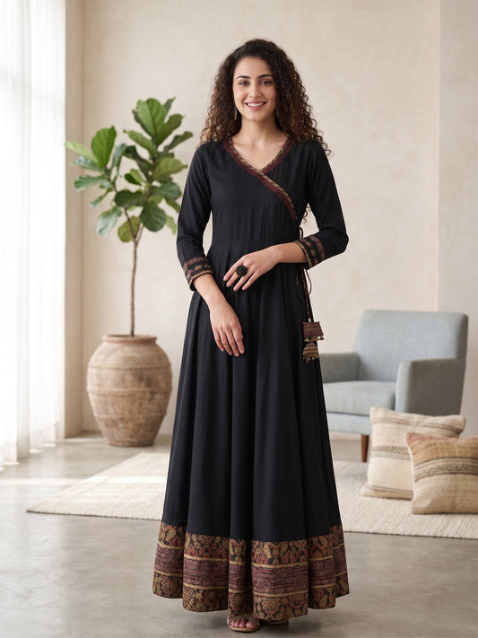 Yash Gallery Women's Cotton Printed Anarkali Kurta