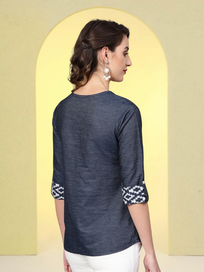Denim Regular Tops (Blue)