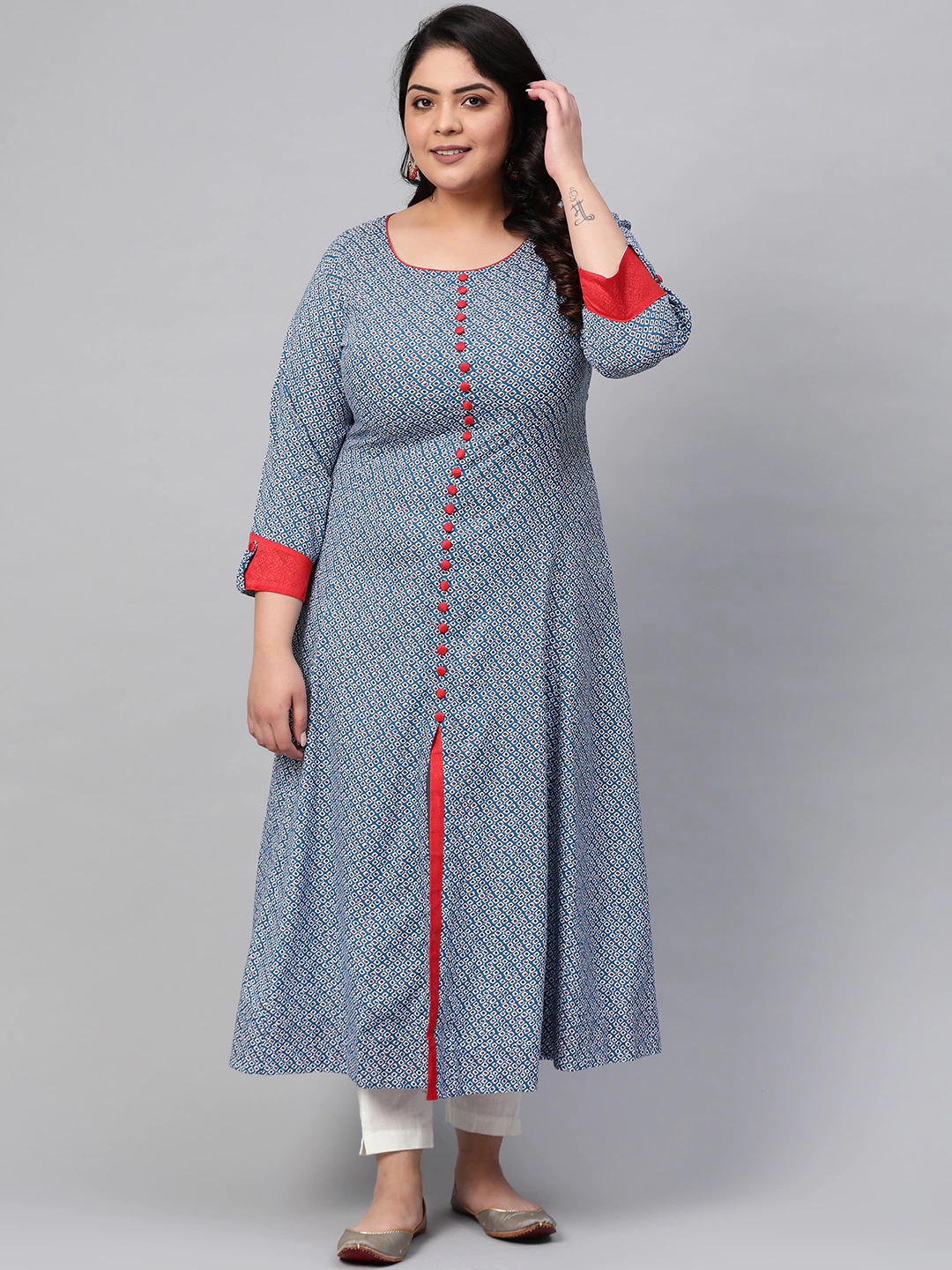 Yash Gallery Designer Printed Women’s Rayon Anarkali  Kurta