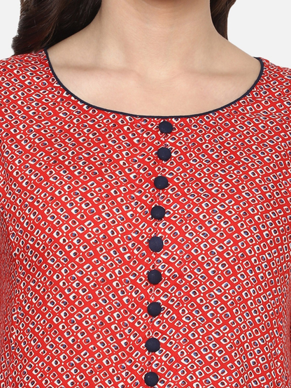 Yash Gallery Designer Printed Women’s Rayon Anarkali  Kurta