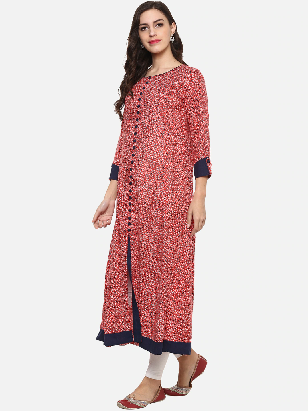 Yash Gallery Designer Printed Women’s Rayon Anarkali  Kurta