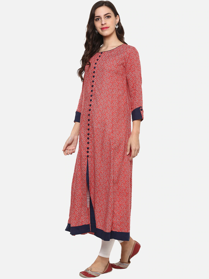 Yash Gallery Designer Printed Women’s Rayon Anarkali  Kurta