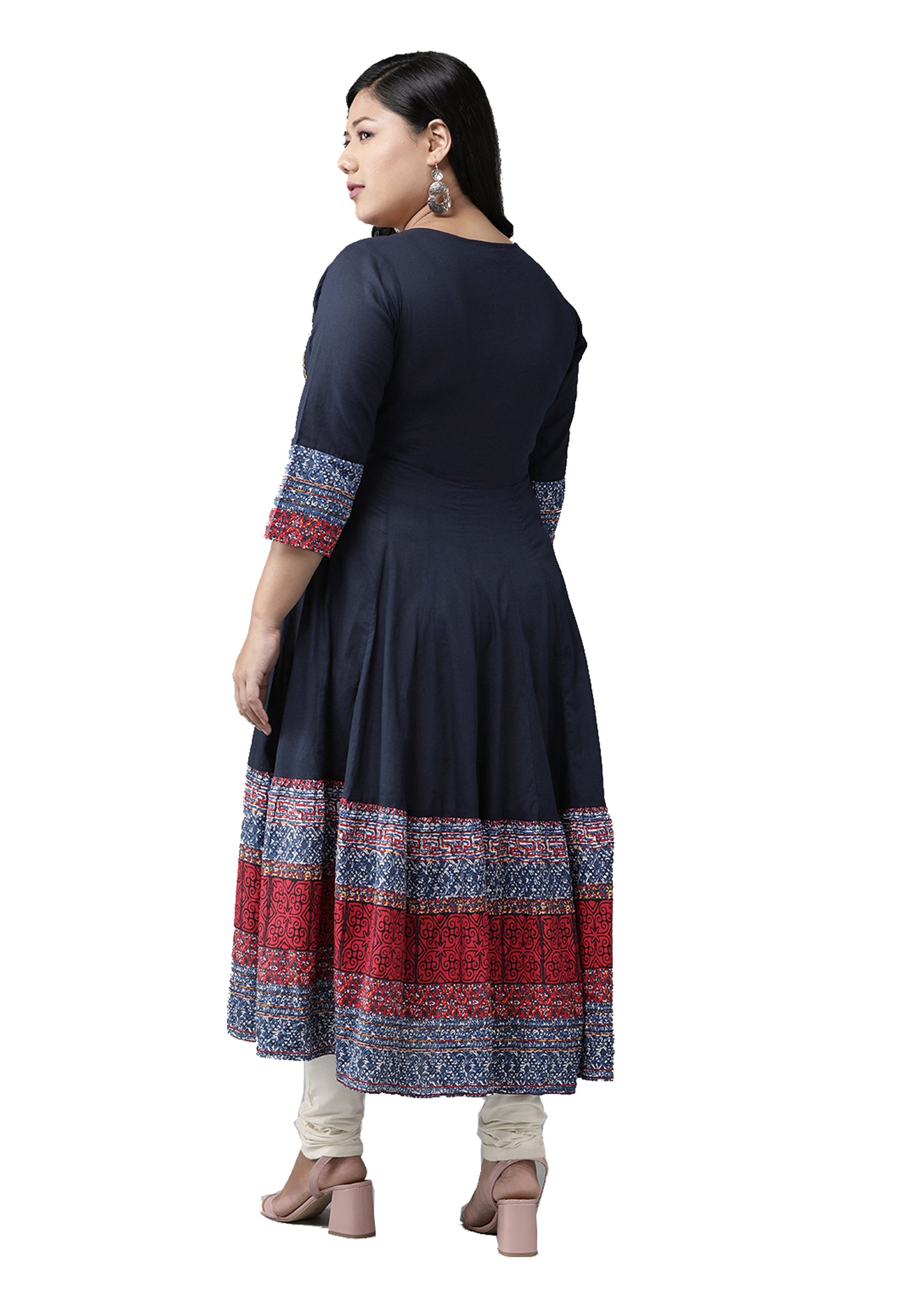 Cotton Embroidered Anarkali Kurta