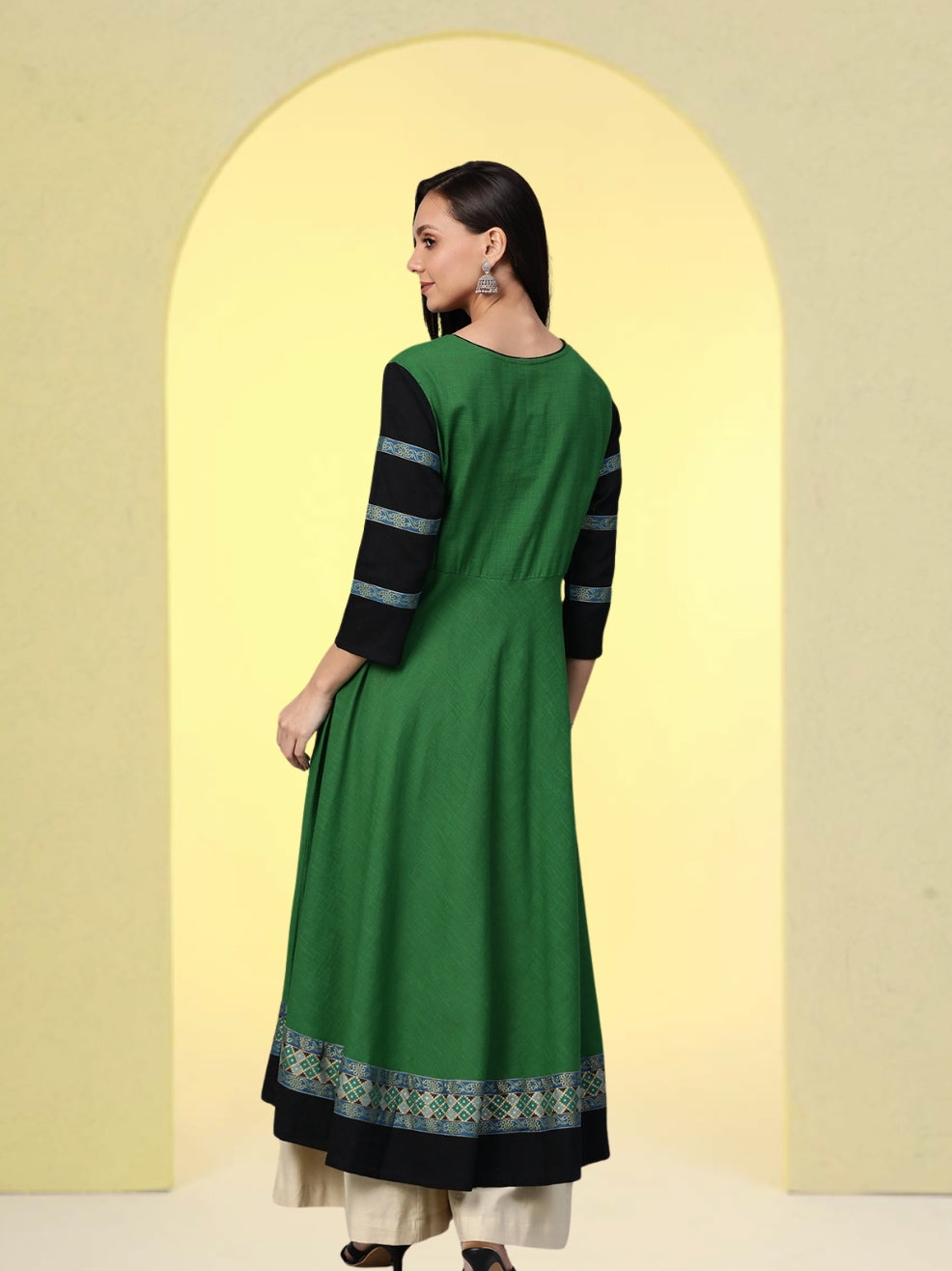 YASH GALLERY Women's Rayon Anarkali Kurta