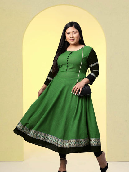 YASH GALLERY Women's Rayon Anarkali Kurta