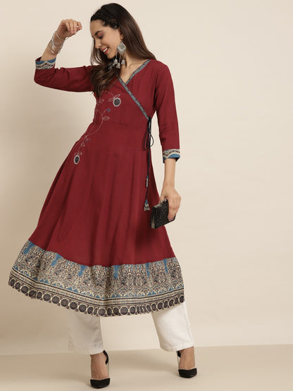 Patchwork Anarkali Kurta