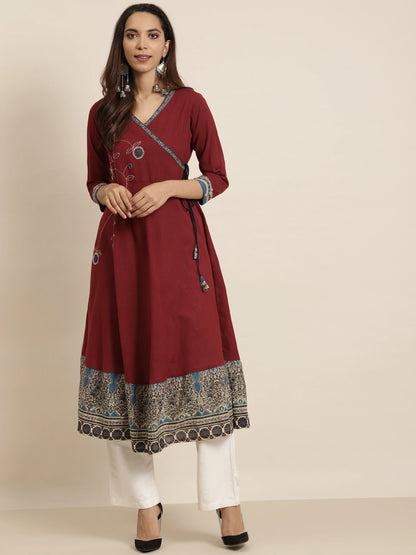 Patchwork Anarkali Kurta